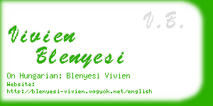 vivien blenyesi business card